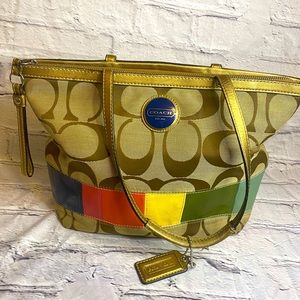 Coach Canvas tote